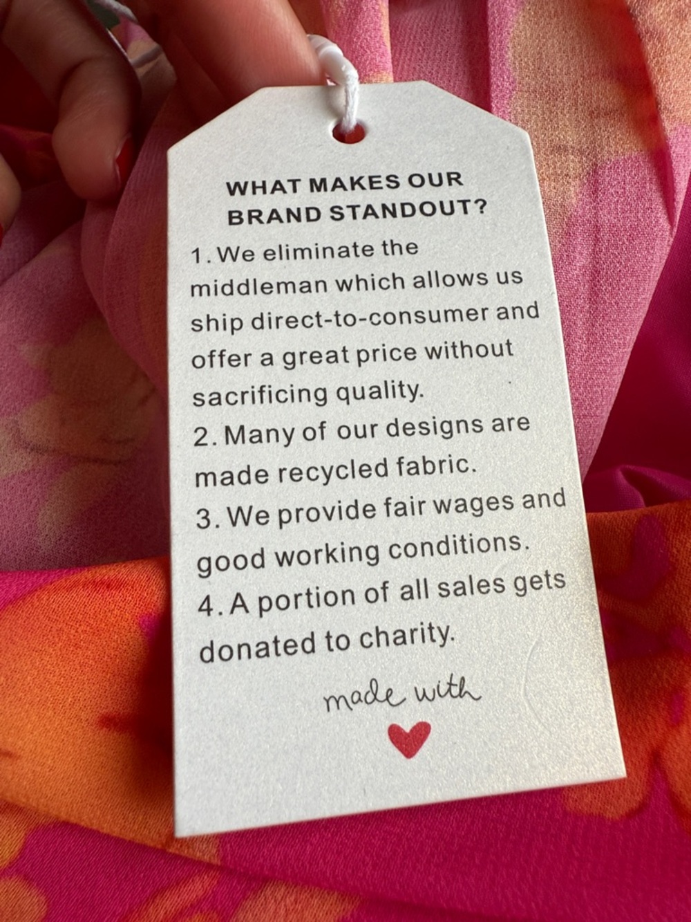 FLORAL MIDI DRESS FOR SUMMER GATHERINGS size: S color: pink-orange floral print - Picture 16 of 17